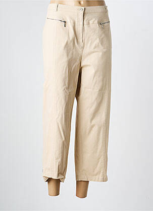 Pantacourt coupe droite taille normale beige LEWINGER femme