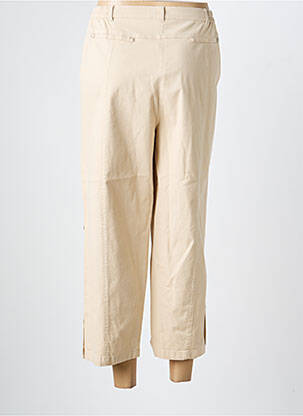 Pantacourt coupe droite taille normale beige LEWINGER femme
