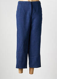 Pantacourt coupe droite taille normale bleu PAUPORTÉ femme