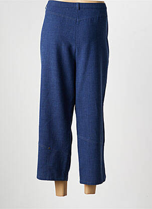 Pantacourt coupe droite taille normale bleu PAUPORTÉ femme