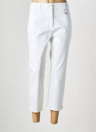 Pantalon 7/8 stretch taille normale blanc OLSEN femme