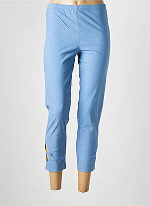 Legging stretch taille normale bleu FRANCK ANNA femme