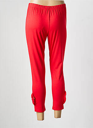 Legging tissage jersey taille normale rouge FRANCK ANNA femme