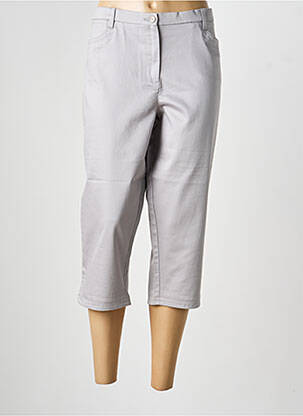 Corsaire tissage popeline taille normale gris CHRISTINE LAURE femme