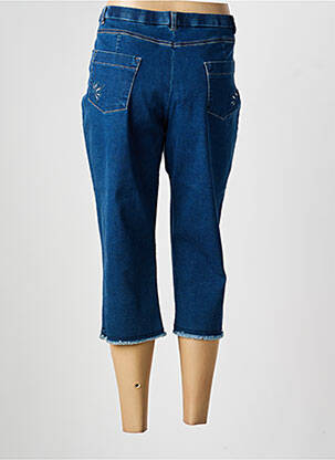 Corsaire tissage denim taille normale bleu CHRISTINE LAURE femme