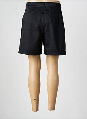 Short fermeture zippée sous rabat boutonné taille normale noir CHRISTINE LAURE femme