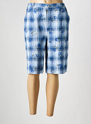 Bermuda taille à pinces taille normale bleu PIER BÉ femme