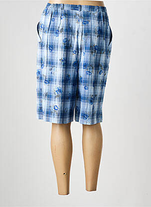 Bermuda taille à pinces taille normale bleu PIER BÉ femme