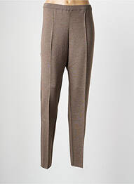 Pantalon slim taille élastique taille normale marron PAUPORTÉ femme