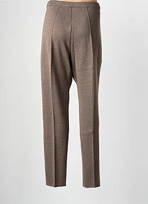 Pantalon slim taille élastique taille normale marron PAUPORTÉ femme