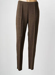 Pantalon slim taille élastique taille normale marron PAUPORTÉ femme