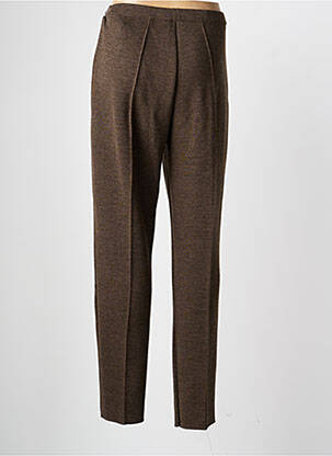 Pantalon slim taille élastique taille normale marron PAUPORTÉ femme
