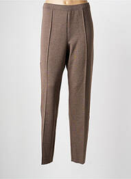 Pantalon slim taille élastique taille normale marron PAUPORTÉ femme