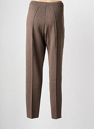 Pantalon slim taille élastique taille normale marron PAUPORTÉ femme