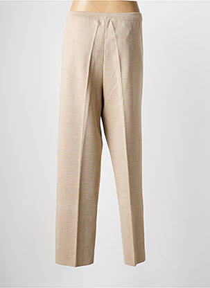 Pantalon droit taille élastique taille normale beige JEAN GIRARD femme