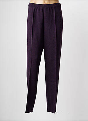 Pantalon slim taille élastique taille normale violet PAUPORTÉ femme