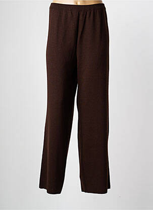 Pantalon droit taille élastique taille normale marron JEAN GIRARD femme