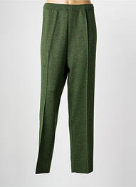 Pantalon droit taille élastique taille normale vert JEAN GIRARD femme