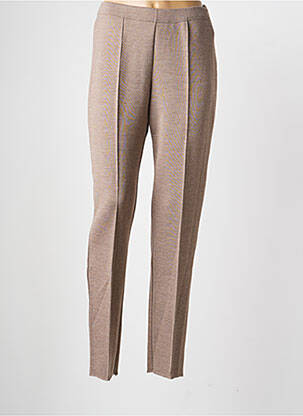 Pantalon slim taille élastique taille normale marron PAUPORTÉ femme