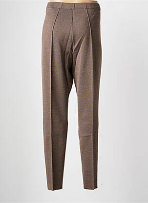 Pantalon slim taille élastique taille normale marron PAUPORTÉ femme