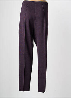 Pantalon slim taille élastique taille normale violet PAUPORTÉ femme