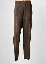 Pantalon slim taille élastique taille normale marron PAUPORTÉ femme