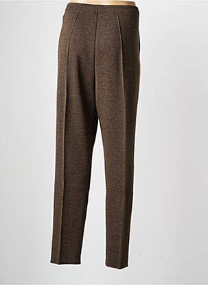 Pantalon slim taille élastique taille normale marron PAUPORTÉ femme