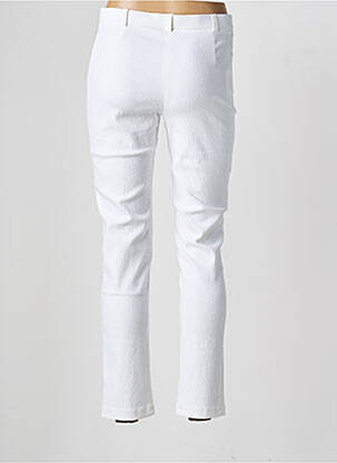 Pantalon slim stretch taille normale blanc CHRISTINE LAURE femme