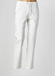Pantalon slim taille élastique taille normale blanc OLSEN femme
