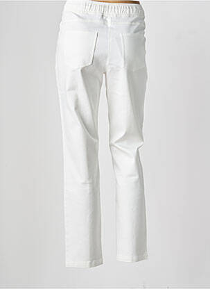 Pantalon slim taille élastique taille normale blanc OLSEN femme