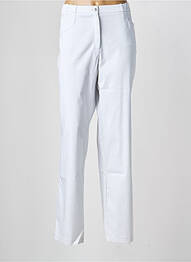 Pantalon slim stretch taille normale blanc CHRISTINE LAURE femme