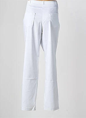 Pantalon slim stretch taille normale blanc CHRISTINE LAURE femme
