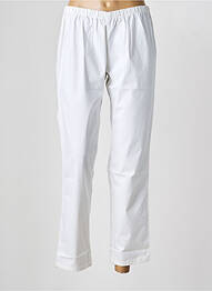 Pantalon slim taille élastique taille normale blanc KATMAI femme