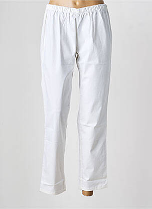 Pantalon slim taille élastique taille normale blanc KATMAI femme