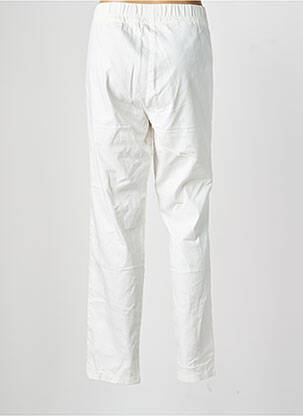 Pantalon slim taille élastique taille normale blanc FRANK WALDER femme