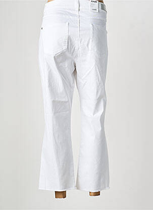 Pantalon 7/8 tissage popeline taille normale blanc RABE femme