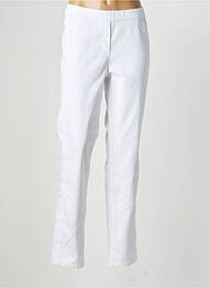 Jegging tissage popeline taille normale blanc FRANK WALDER femme