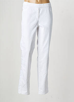 Jegging tissage popeline taille normale blanc FRANK WALDER femme