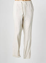 Pantalon droit taille élastique taille normale beige OLSEN femme