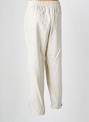 Pantalon droit taille élastique taille normale beige OLSEN femme