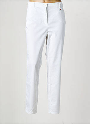 Pantalon slim taille élastique taille normale blanc TONI femme