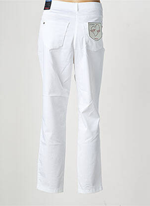 Pantalon slim taille élastique taille normale blanc TONI femme