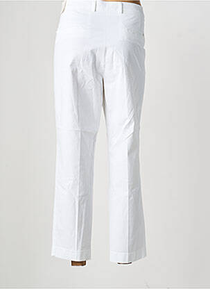 Pantalon slim tissage popeline taille normale blanc TONI femme