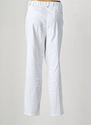 Pantalon chino tissage popeline taille normale blanc TONI femme