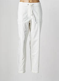 Pantalon slim taille élastique taille normale blanc OLSEN femme
