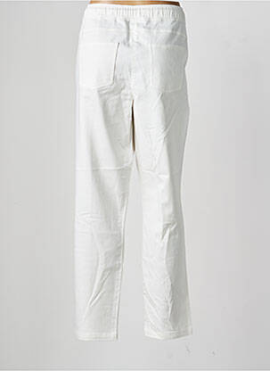 Pantalon slim taille élastique taille normale blanc OLSEN femme