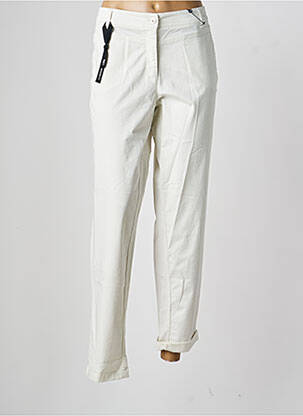 Pantalon chino tissage popeline taille normale beige OLSEN femme