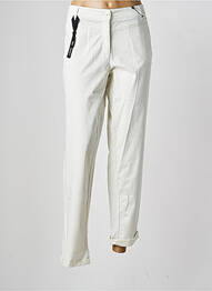 Pantalon chino tissage popeline taille normale beige OLSEN femme