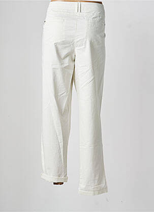 Pantalon chino tissage popeline taille normale beige OLSEN femme
