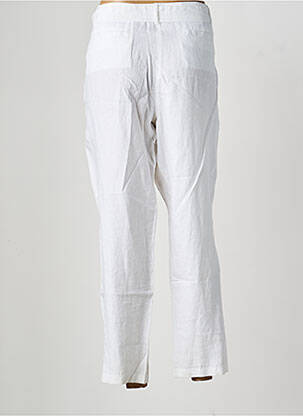 Pantalon droit tissage crêpe taille normale blanc OLSEN femme